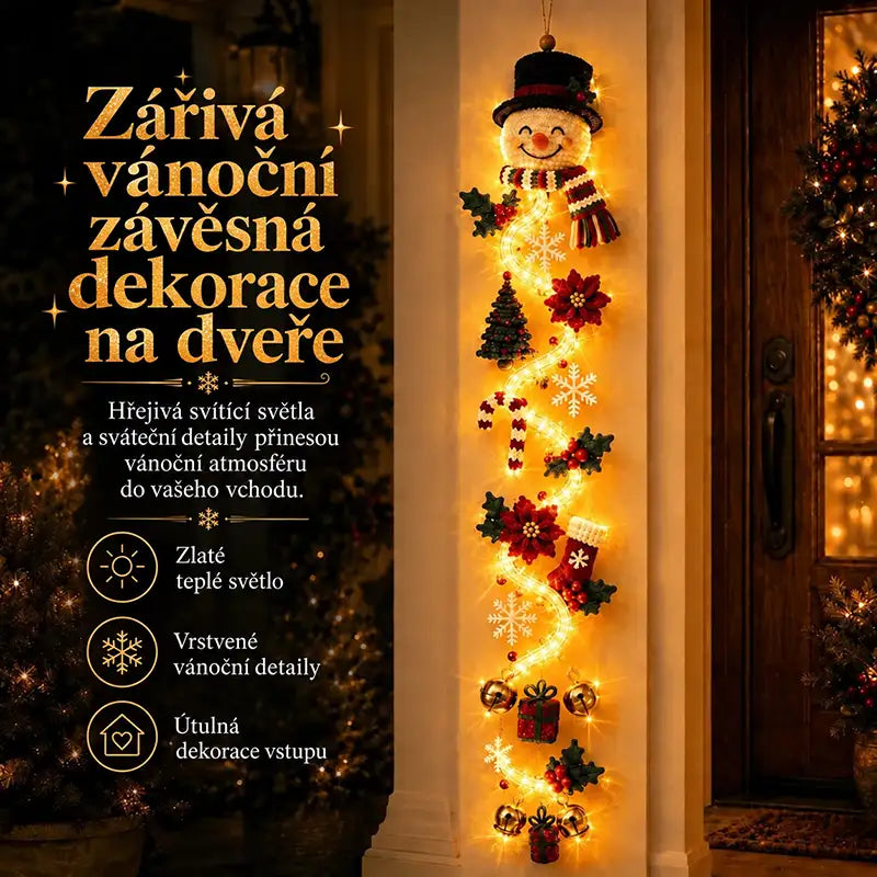 |🎄🎅 Svítící vánoční dekorace MerryCascade™ | 6 svátečních motivů ✨