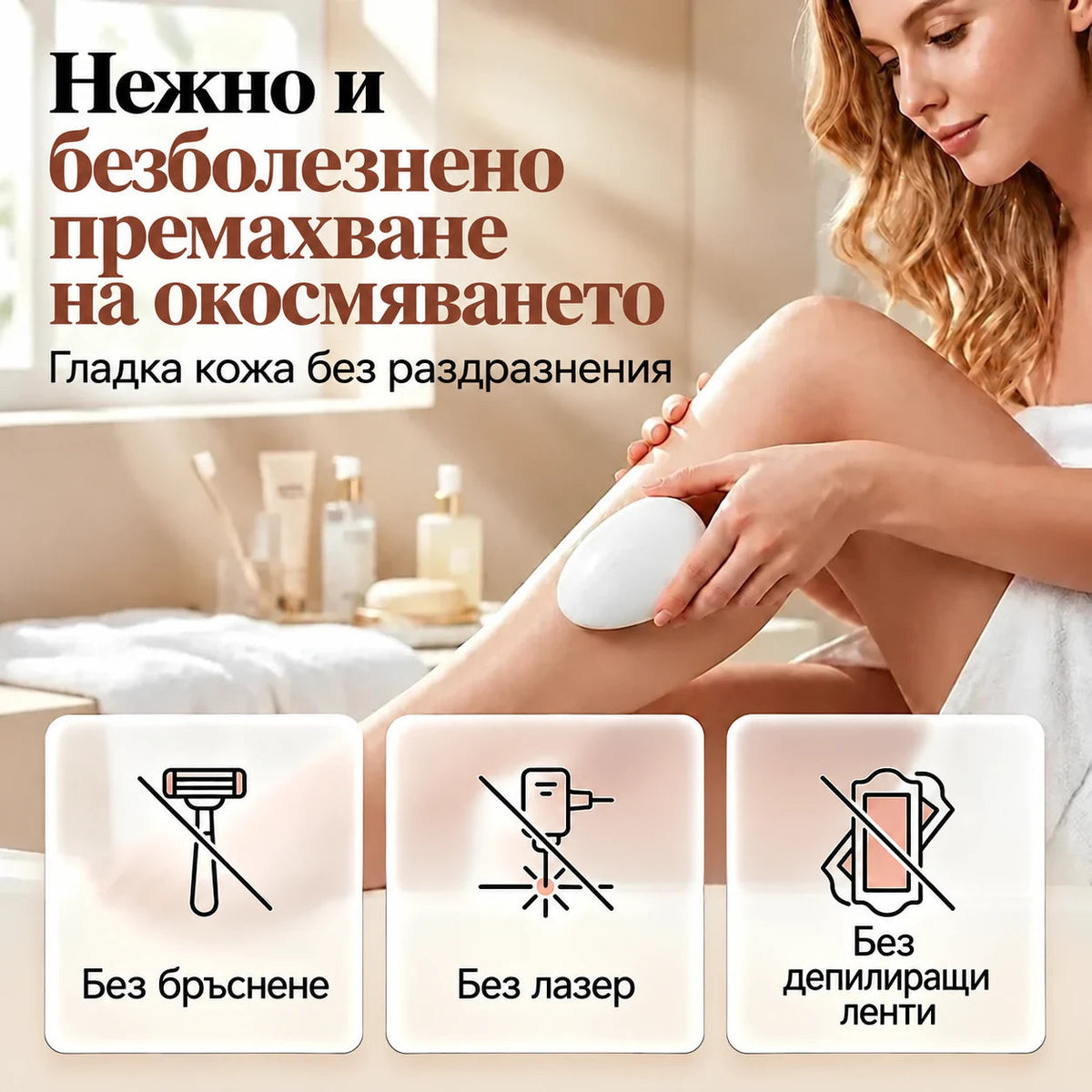 Кристална депилационна подложка главна снимка