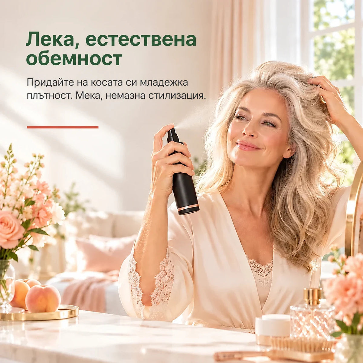 Естествен лек обем без утежняване