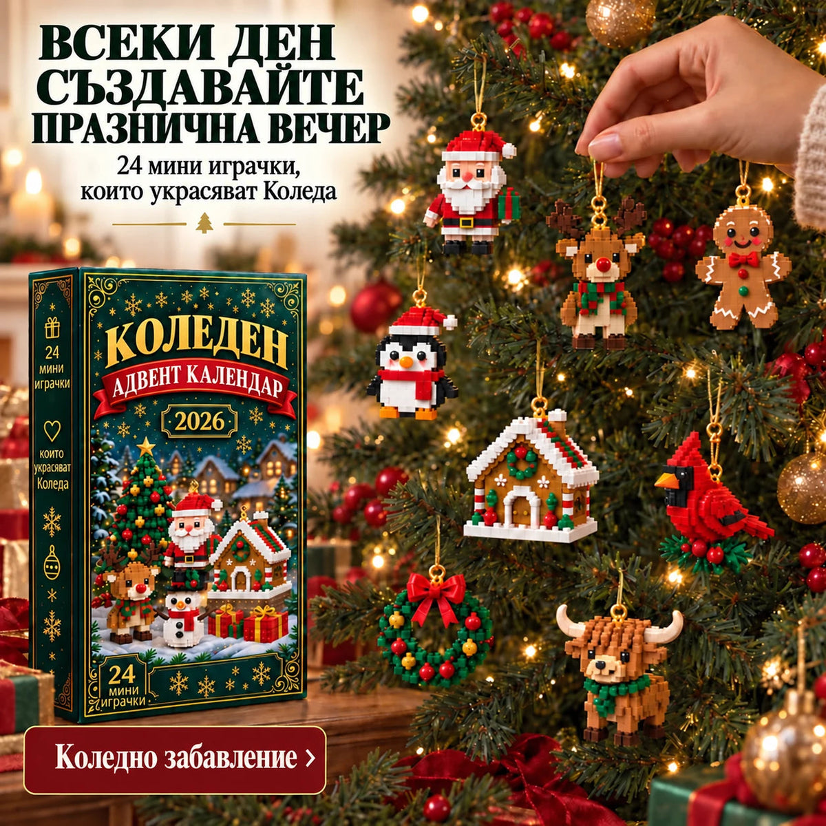 Всеки ден нова коледна мини играчка