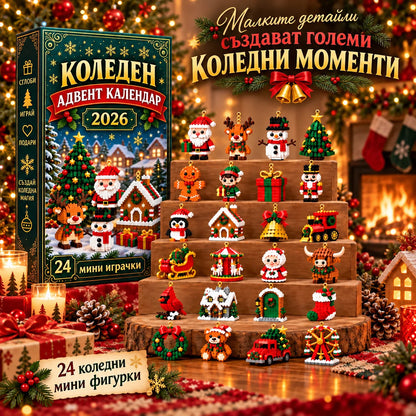 24 празнични мини фигурки за сглобяване