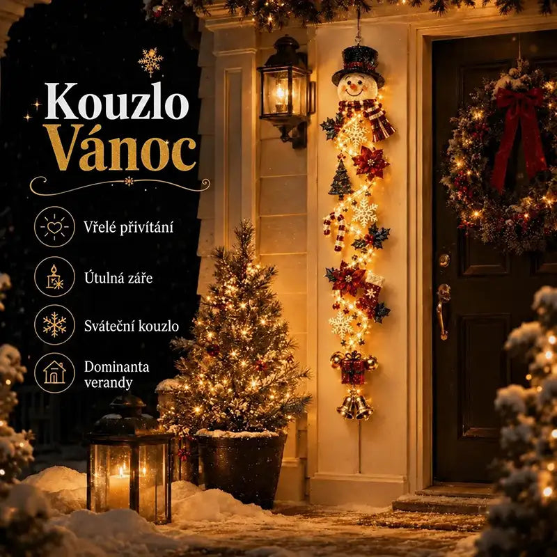 |🎄🎅 Svítící vánoční dekorace MerryCascade™ | 6 svátečních motivů ✨