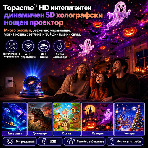 Topacme 5D нощен проектор - главна снимка